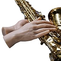 Vista 1 de 2 herramientas de manicura para manos de práctica suave, de silicona flexible, para manos protésicas, los dedos se pueden doblar, reutilizables