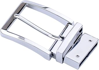 Belt Buckle Replacement Reversible Business for Men Women | 1 3/8"35mm-1.5"40mm,Mens Belt Buckle,Classic Style, Suitable for Various Pants, Easy to Swap Out, Includes Tool Kit