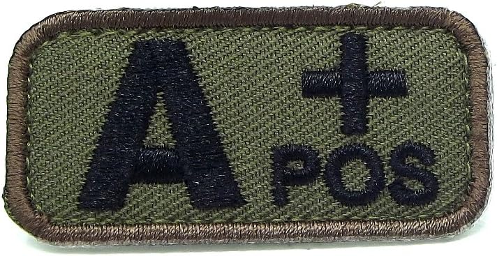 Blood Type Patches - Mil-Spec Monkey WOODLAND (A POS)