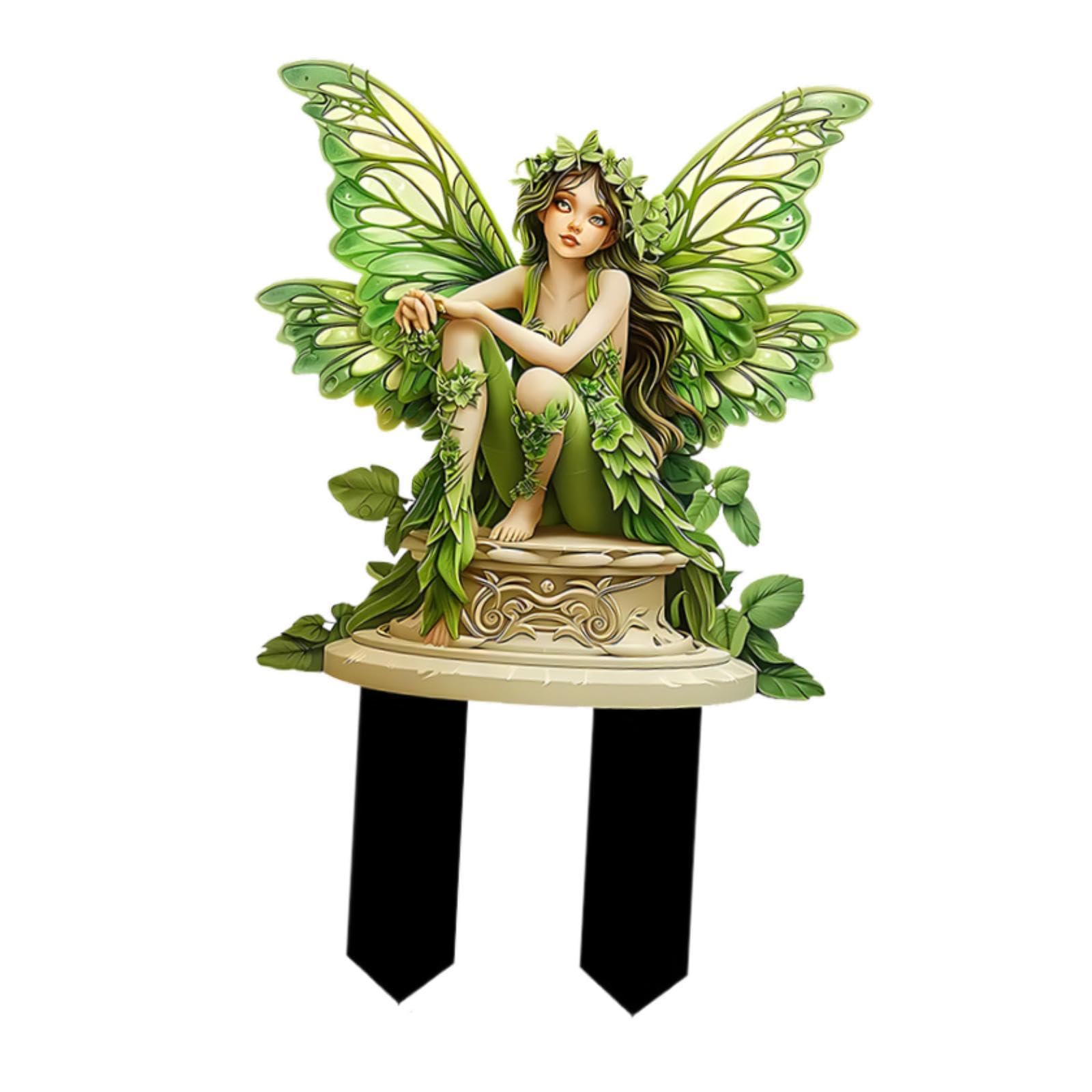2x Da Giardino Decorazione Fatata 2D Ornamenti Decorativi Multifunzionali Farfalla