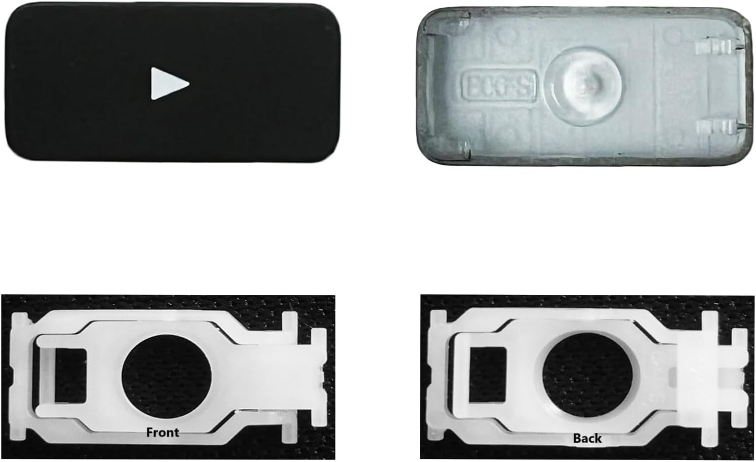 Individual Key Cap with Hinge Replacement for (M1 M2) MacBook Pro A2141 A2251 A2289 A2338 A2442 A2485,Replace for MacBook Air A2179 A2337 A2681 Keyboard Keycap (Right Arrow Key)