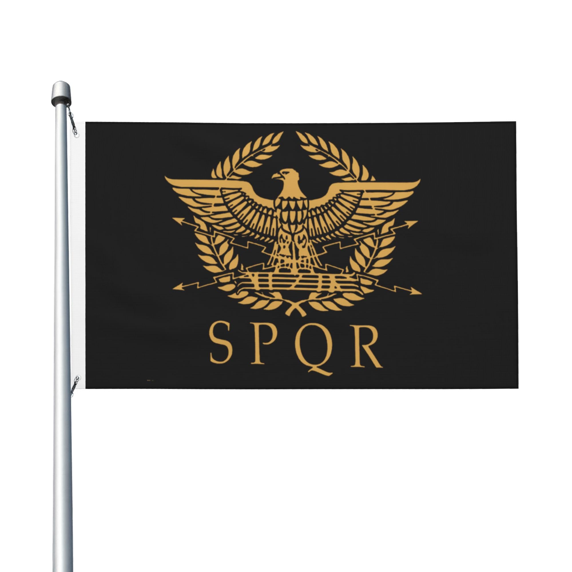 SPQR Flag 3x5 Ft Banner Outdoor Flag Garden Flag Yard Flag Home Decorative Flag Banner Sign Flag for Outside Lawn Porch Balcony