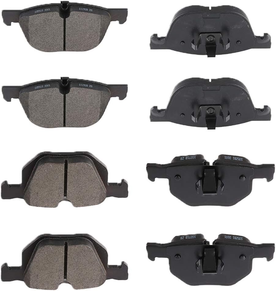 OCPTY Ceramic Brakes Pads, Quick Stop Front Rear Brake Pad fit for 2007-2017 for BMW X5,2010-2017 for BMW X6