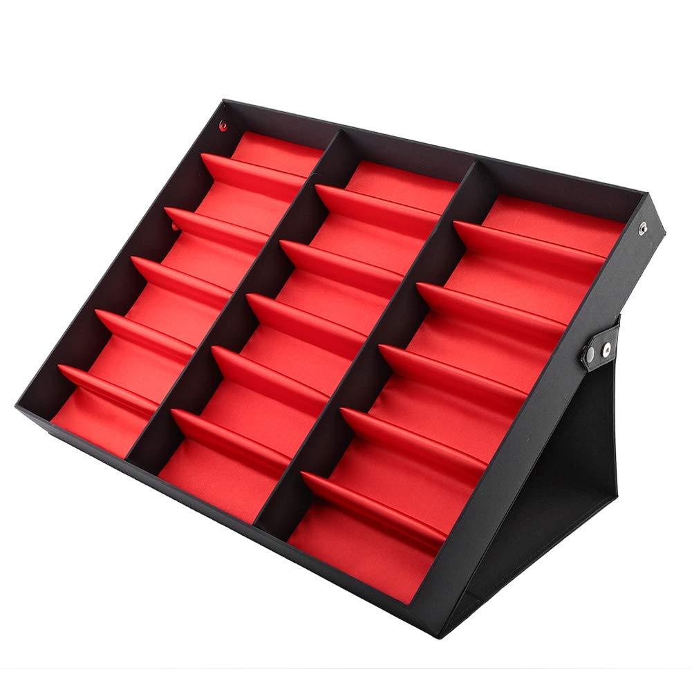 Présentoir De Lunettes, Boîte De Rangement Pour Lunettes De 18 Grilles, Organisateur De Bijoux Pour Lunettes, Étui De Rangement Pour Lunettes Avec Protection Contre La