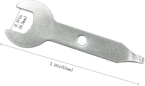 Miniatura 2 de Paquete de 2 llaves de pinza para herramienta rotativa 3/8 pulgadas, llave de tuerca de 0.374 in, pieza de repuesto para Dremel #2610930692