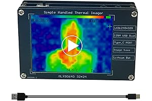 2024 Latest Upgraded MLX90640 Thermal Imager Camera Portable Infrared Thermometer Thermal Sensor...