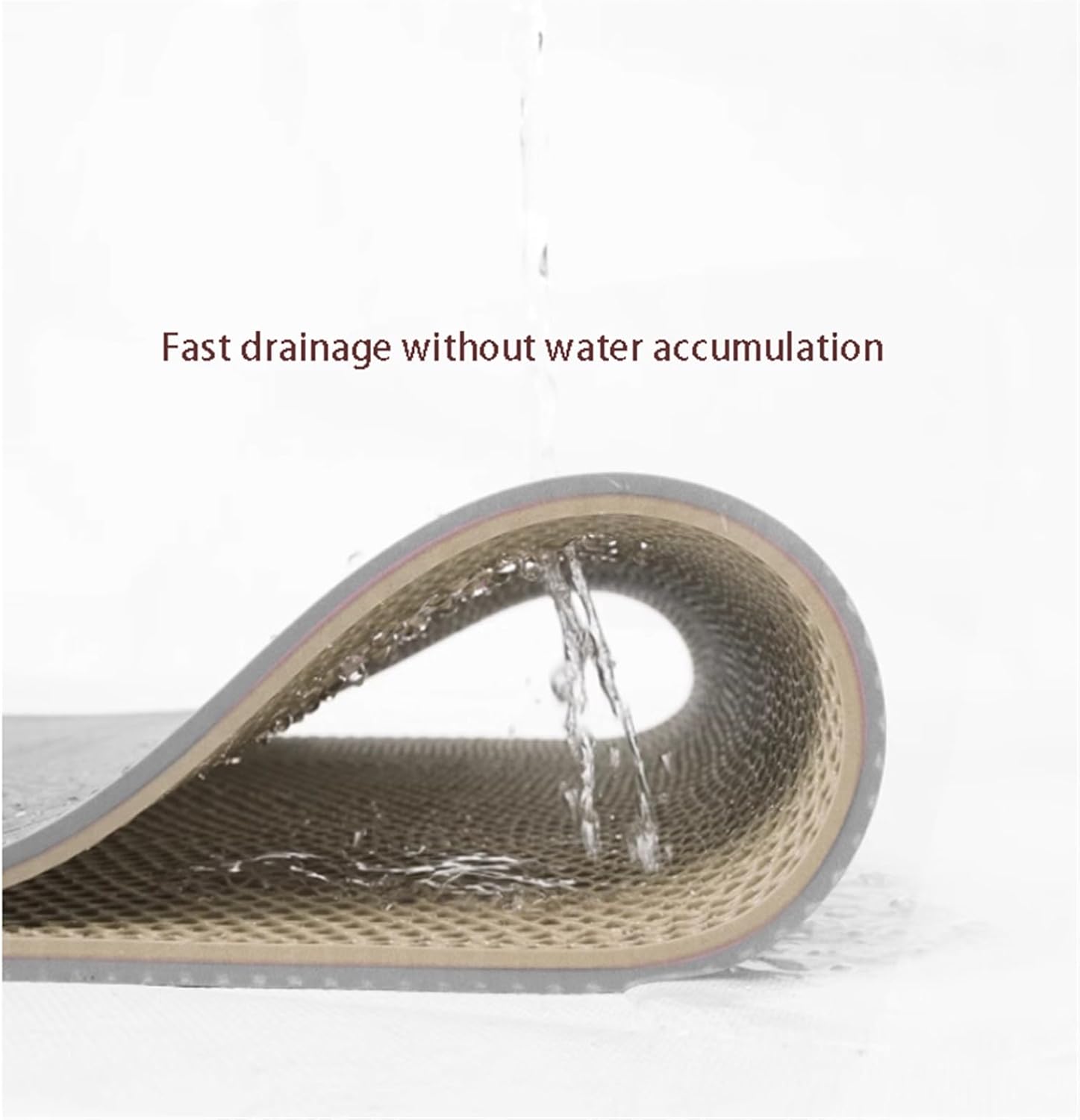 商業排水床 PVC マット、スイミングプール、シャワールーム、バスルーム、ガレージ、キッチン、パティオ用の高耐久滑り止めフロアマット