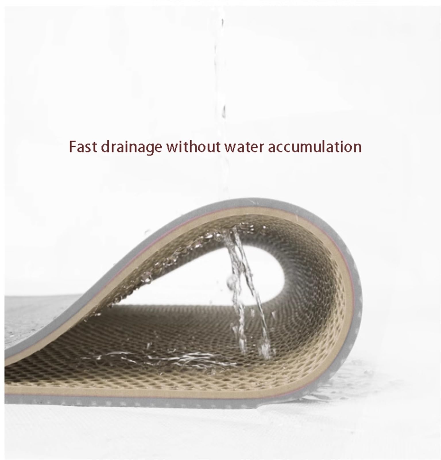 Tapis De Sol Antidérapant pour Drainage De l'eau, Tapis De Sol en PVC pour Piscine, Salle De Bain, Garage, Restaurant, Sauna, Spa (90 X 100
