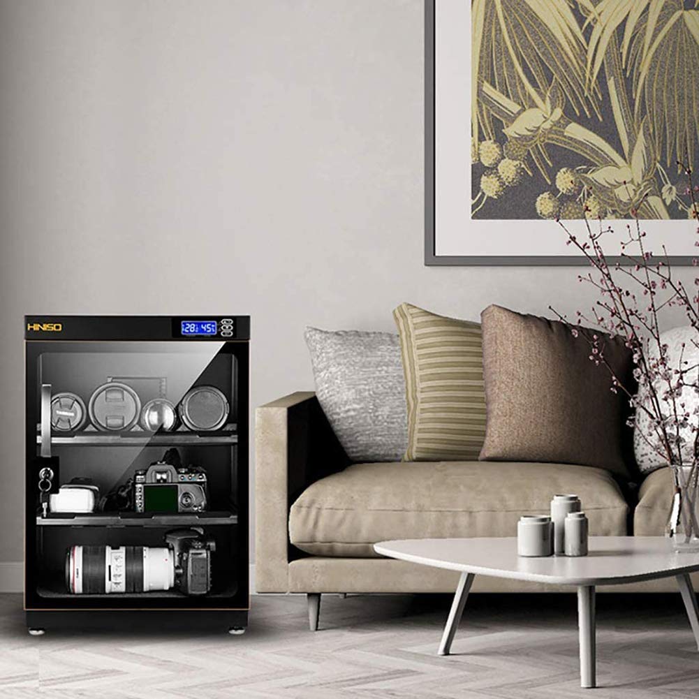 Caja De Secado Cámara SLR 70L, Caja De Seguridad, Electrónica De A Prueba De Humedad, Deshumidificador, El Gabinete De Control Electrónico Automático, El Ahorro De Energía En Silencio