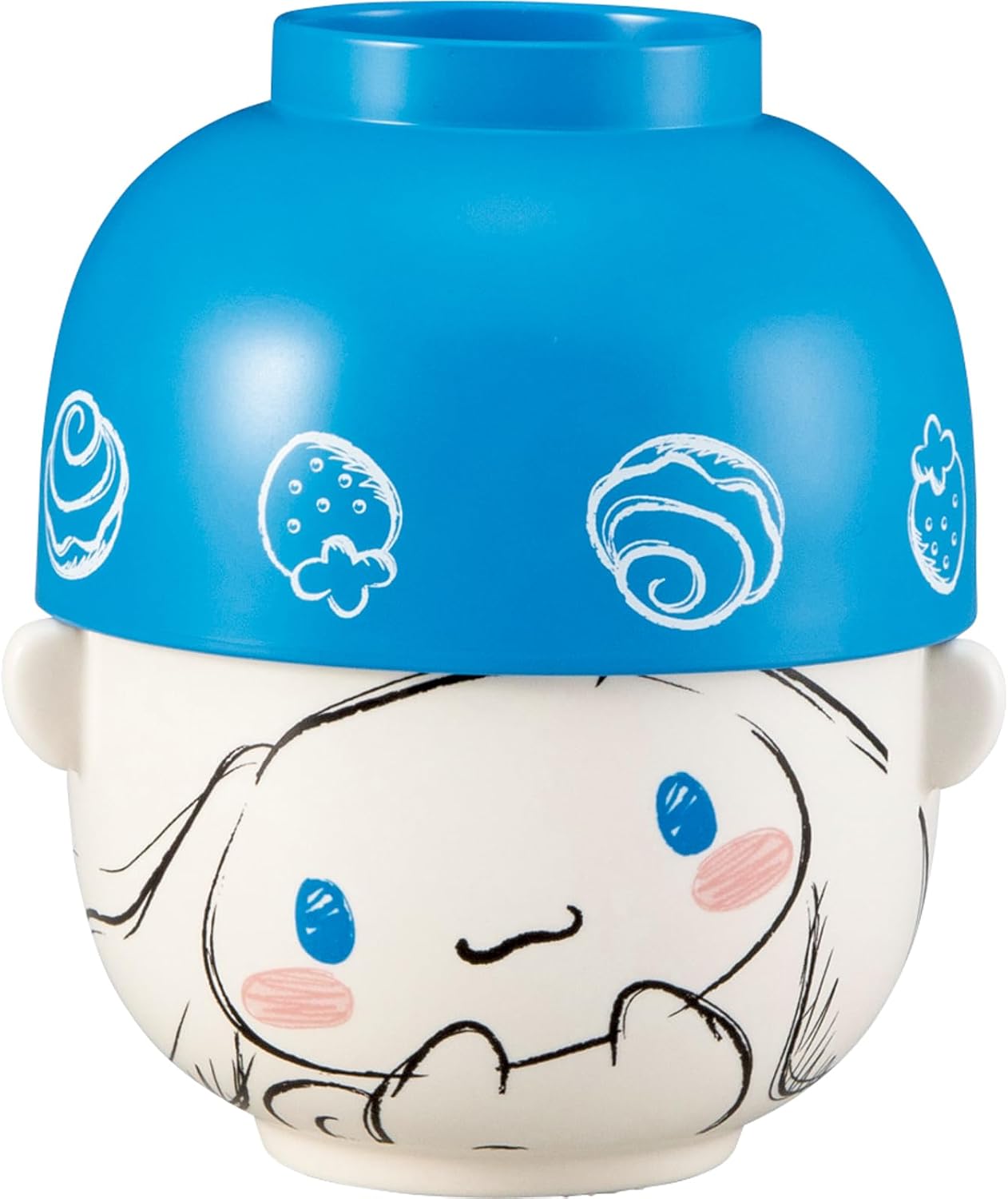 Sanrio SAN4642-2 Cinnamoroll, Soup Bowl, Large Dinnerware Set, Approx. 4.3 x 2.8 inches (11 x 7 cm), Tableware, Miscellaneous Goods, Cinnamoroll, Gift, Birthday Gift, Blue