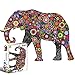 Puzzle 500 Piezas Niños,Rompecabezas de Animales,Puzzle Adultos 500 Piezas,Puzzle Adultos,Puzzle 500 Piezas Animales,Rompecabezas 500 Piezas,Puzzles para Adultos Educa (Elefante)