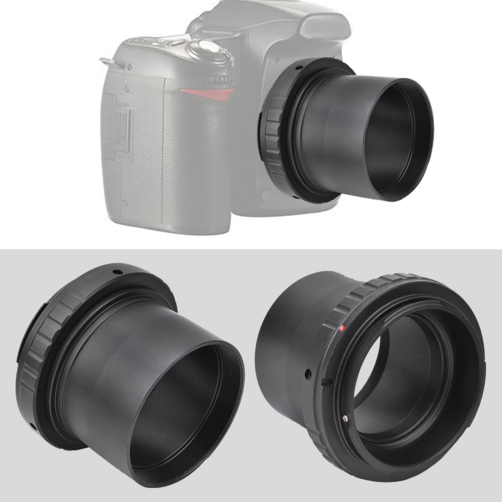 Astromania T2 T Ring Adapter With 42mm Diameter Thread Compatible With Canon EOS DSLR/SLR Camera, Metal T-Mount Telescope Camera Adapter For Terrestrial&Celestial Imaging Astrophotography Accessories