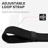 Vista 6 de Coderas para levantamiento de pesas (1 par) - Coderas elásticas de 50 pulgadas para levantamiento de pesas - Soporte de codo para press de banca