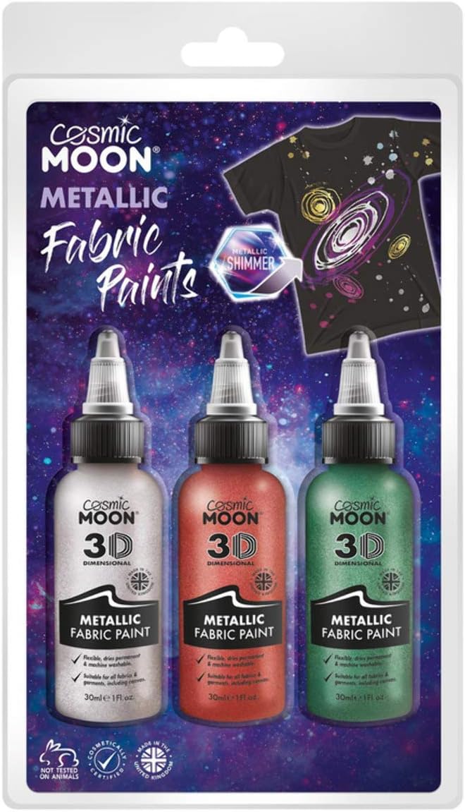 Cosmic Moon Metallic Fabric Paint,