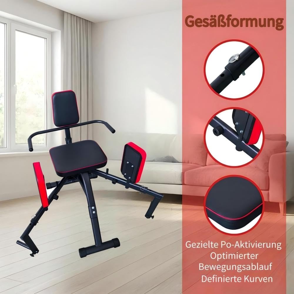 Macchina 2 In 1 Per Adduttori E Abduttori Dell'anca, , Attrezzo Per I Glutei E Allenamento Delle Cosce Con 12 Livelli Di Resistenza