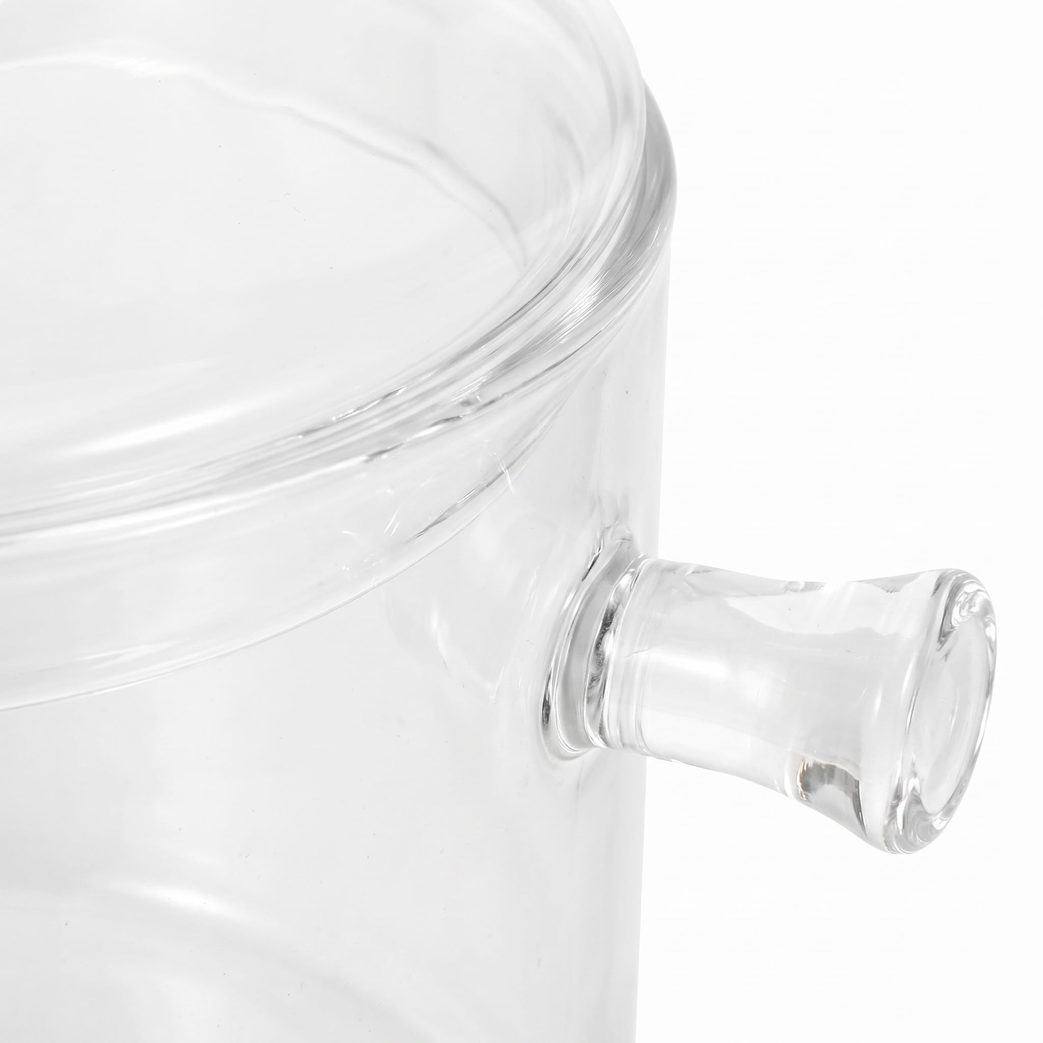 OUNONA 2 Stück 1,35-Liter-Schmortopf aus hochwertigem Borosilikatglas, mit