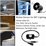 SENSKY BS010L 12V-30V 3A Pir Motion Sensor Switch, Distance, Time Delay, Sensor Distance Adjustable Small Sensor Switch for DIY Lighting (Black with Light Sensor)