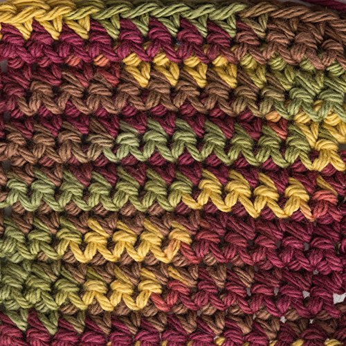 Image of Lily Sugar'n Cream Cotton Cone Yarn, 14 oz, Autumn Leaves Ombre, 1 Cone