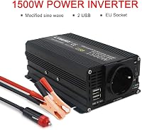 Cantonape 750W Feszültségátalakító 12V-230V - Autós Inverter EU Csatlakozóval és 2 USB Porttal Laptophoz, Kamerához, Okostelefonhoz 7