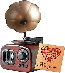 Caixa de música fonógrafo retrô clássico gramofone musical caixa de mesa decoração de mesa