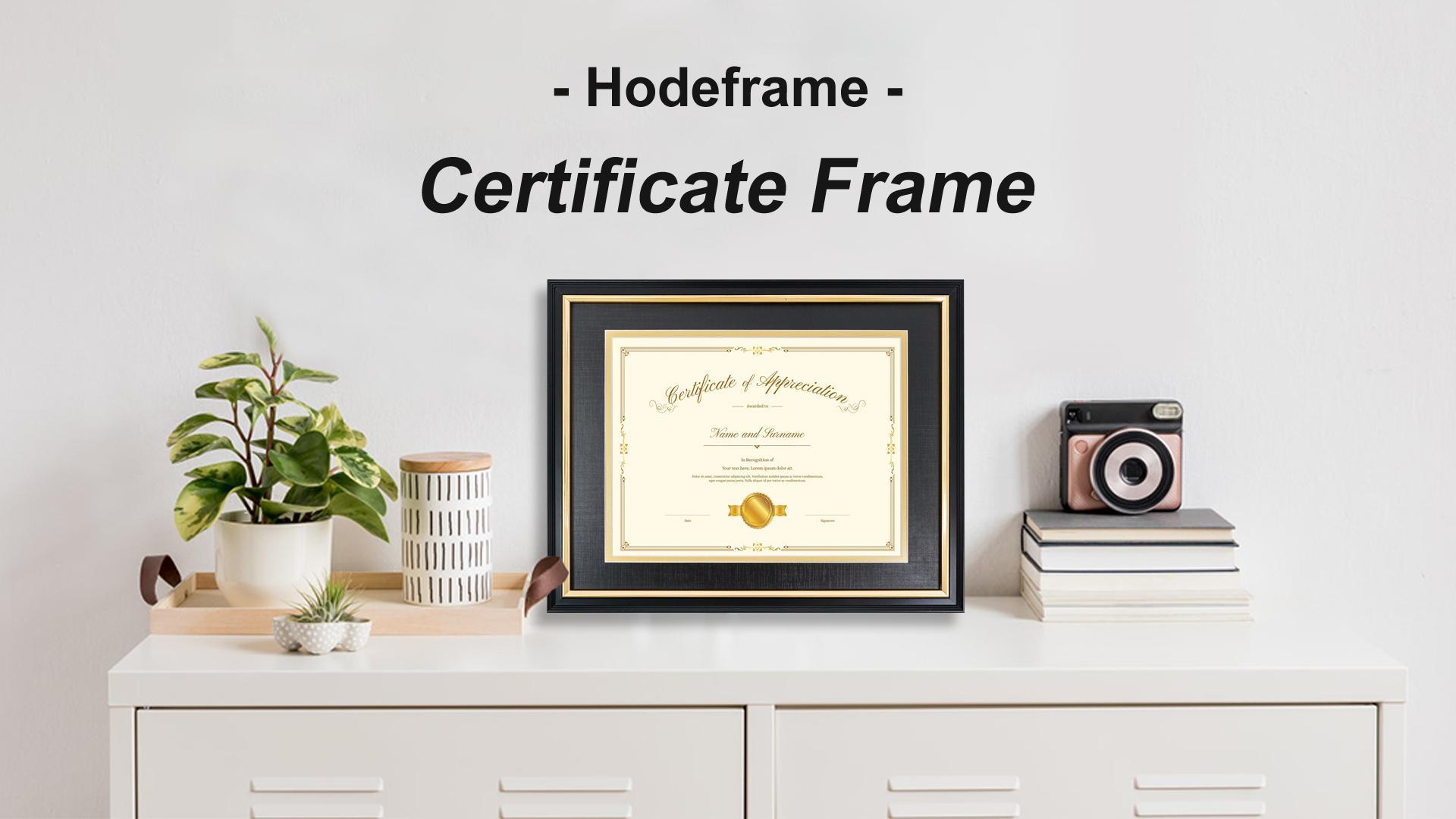 Amazon.com - Hodeframe 11x14 Certificate Frame for 8-1/2x11