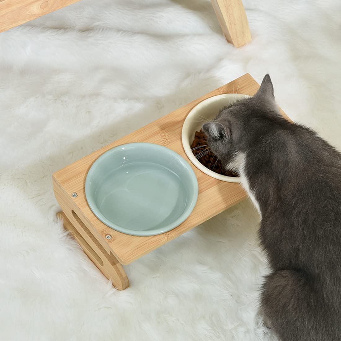 Pet Food Tazón Comedero Cerámica Recipiente Para Perros Con