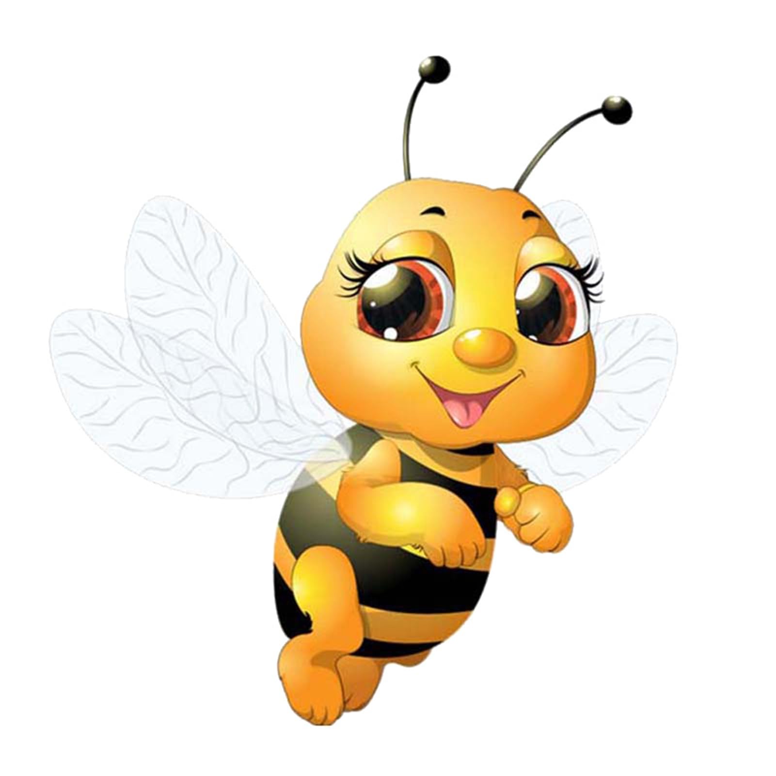 Wall Art Stickers Wall Sticker Cartoon Bee Pattern PVC Refrigerators Door Decal Decoration for Car Bee Sticker