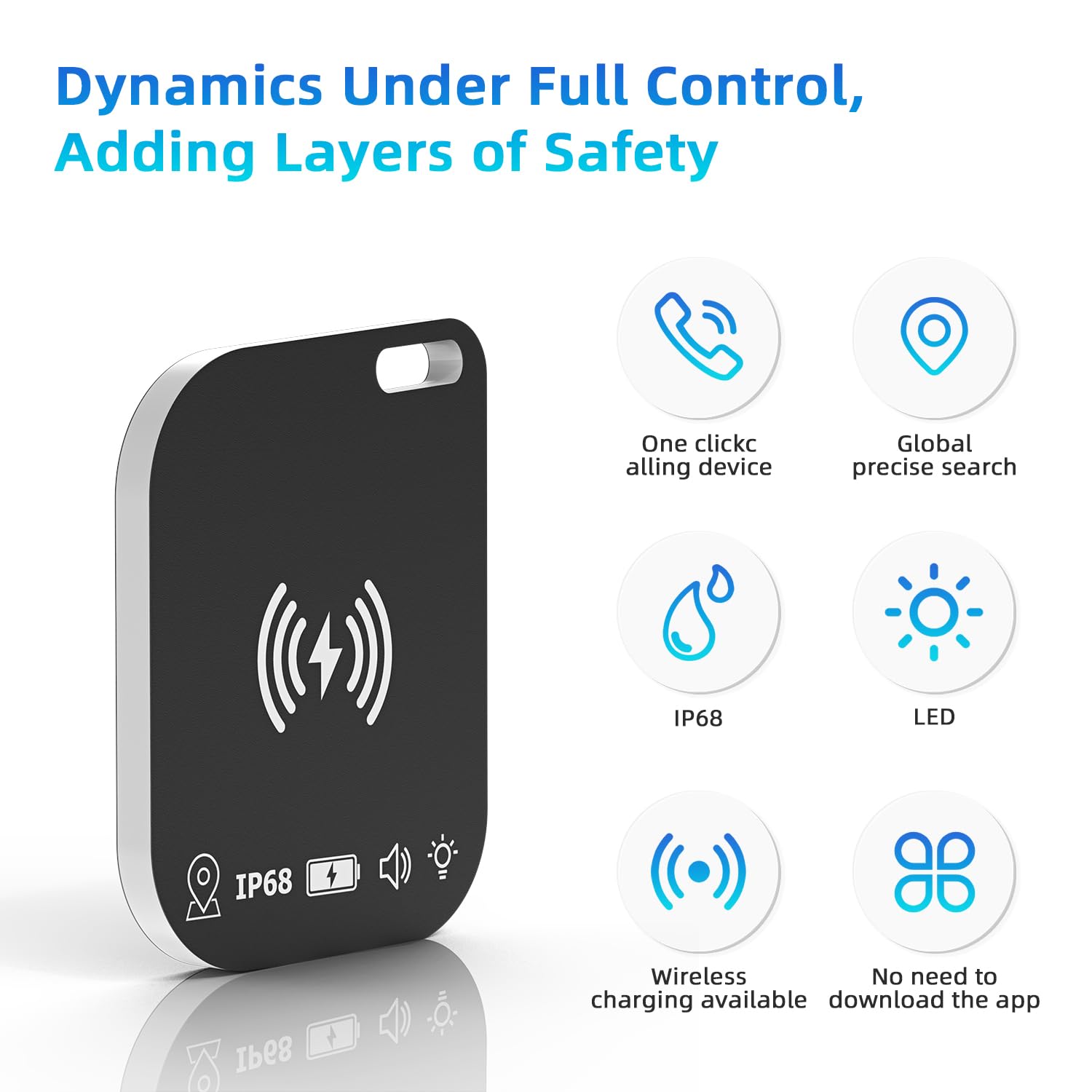 Slim Wallet Tracker Card Ricaricabile Key Wallet Finder Compatibile con Apple Find My (solo iOS) Ricerca articoli per tag bagagli telefoni cellulari passaporti