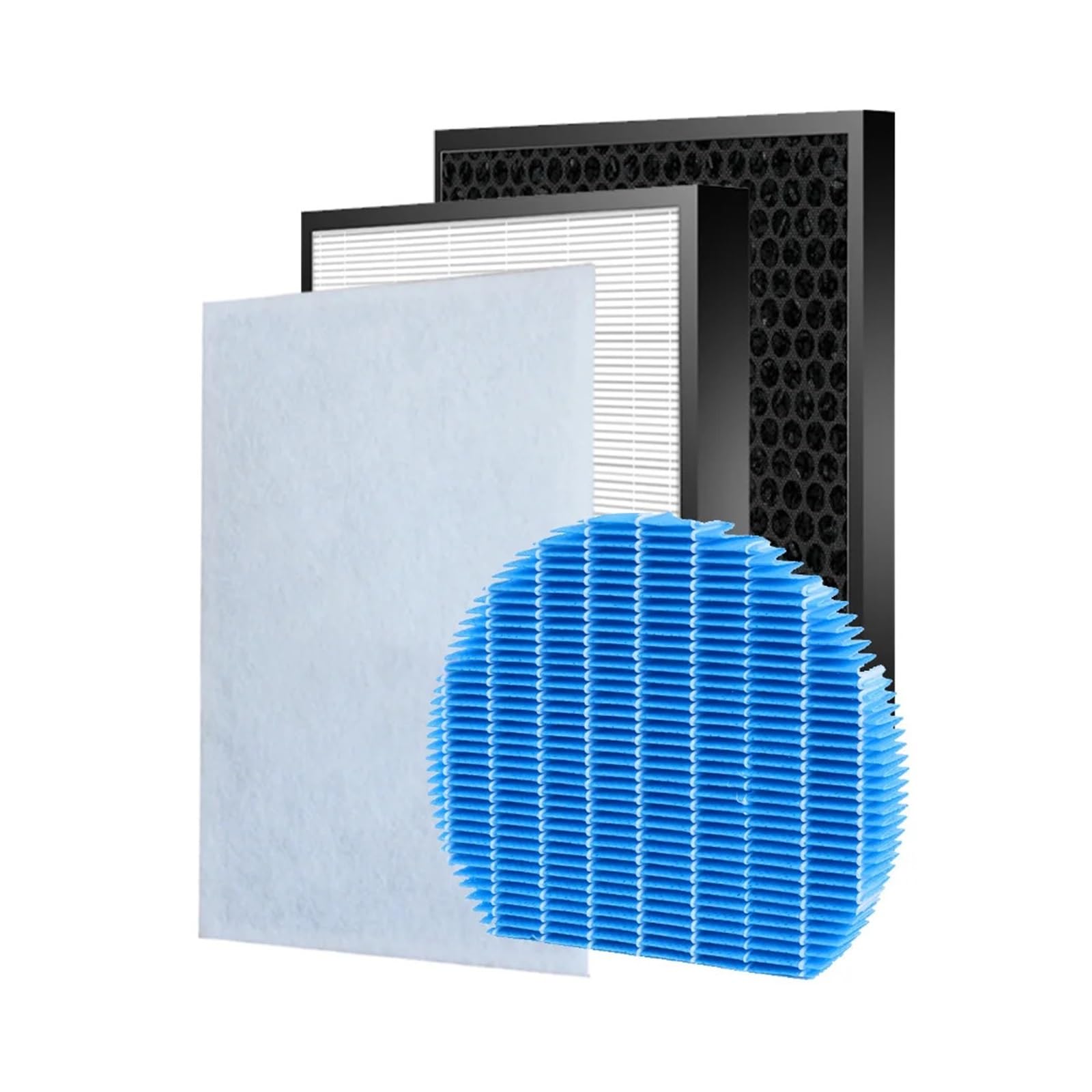 Ycddjjpcv Set And Humidifier Replacement Hepa Deodorizing Carbon Filter，Compatible For Sharp Air Purifier Kc-A50eu Kc-A50eu-W Kc-A50eu-B，High Efficiency，Low Noise(Set And Humidifier)