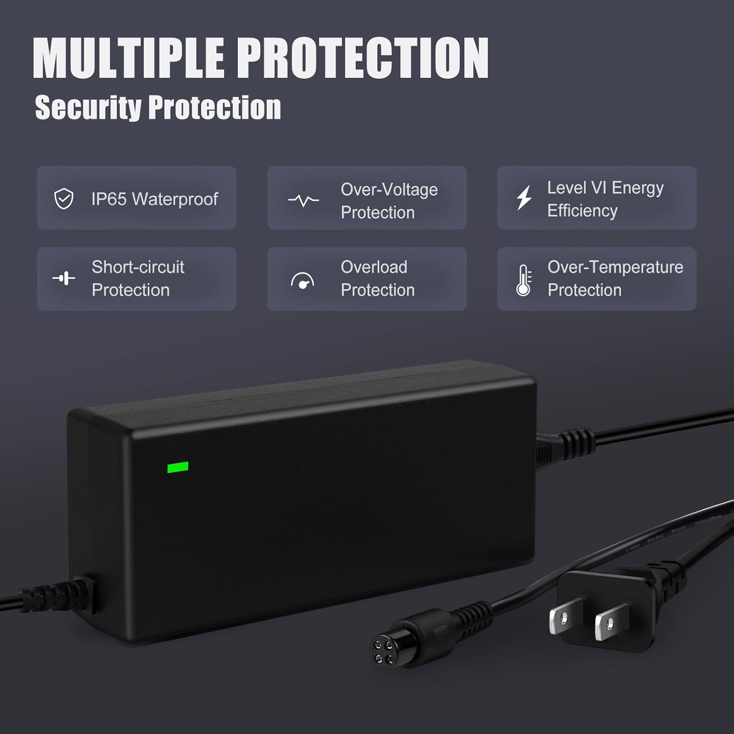 63V 4 CHARGER OF STHETS FOR NINEBOT S (not for S-Plus) / MINI PRO / MINI LITE / L8 / One A1 / UNO S2 / S-MAX, N3M240, GOKART KIT, GOKART PRO, 4 PIN adapt for the Ninebot Segway charger charger 10