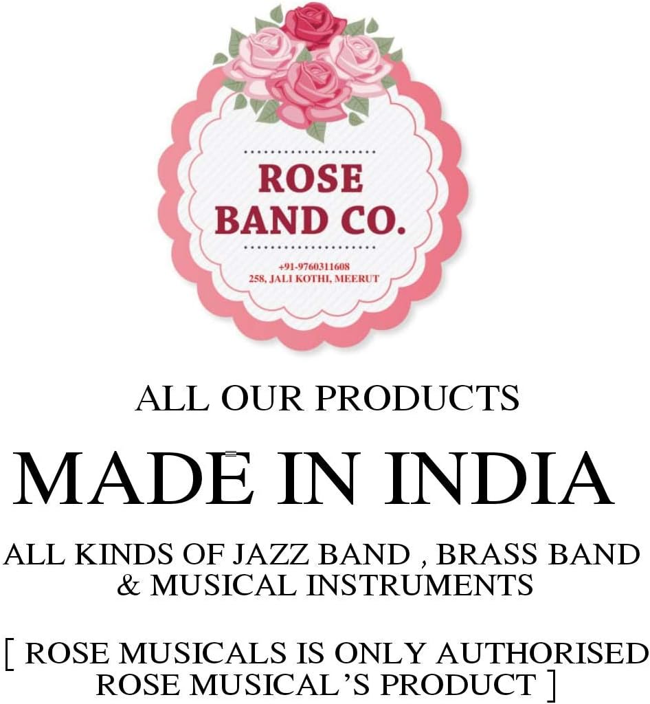 Rose Musical's Professional Bb Flugelhorn 3 Valves Black Brass with Hard Case, Mouthpiece and Gloves : Musical Instruments