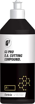 G3 Pro DA Cutting Compound 500ml 7500   High-Cut Compound for DA Polishers, Removes Swirls, Scratches & Oxidation   Low Dust, No Fillers, Restores Dull Paintwork Permanently