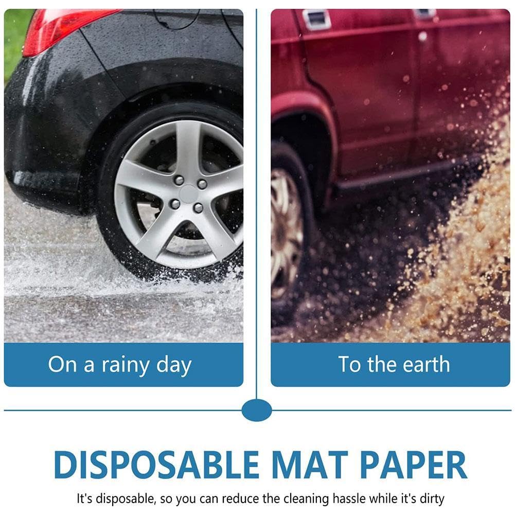 Paper Floor Mat 25 50 100pcs Car Mats Interior Automotive Printing Papers Protector for Home 50x38cm 19 65x14 — view 6