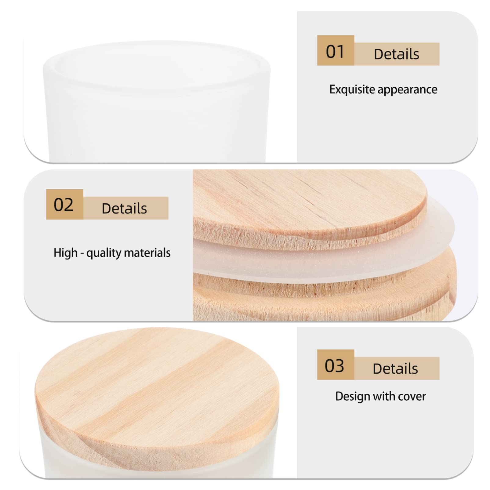 Abaodam 22pezzi Barattoli Per Candela Fai Da Te Con Coperchio Eleganti Contenitori Per Candele Aromatiche Perfetti Per e Decorazione Domestica