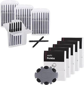 Genuine Hearing Aid Wax Guards for Oticon Prowax Minifit5 Packs/30 Pcs & Phonak Hearing Aid Filters, Cerustop Wax Guards Phonak1.2mm4 Packs/32 Pcs