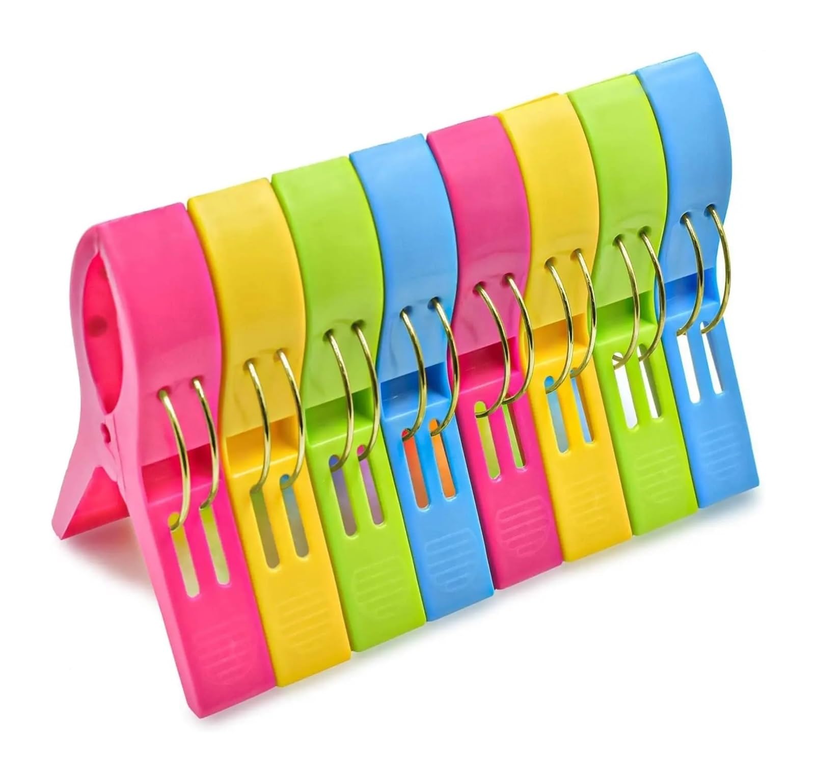 Klamerki do bielizny, Plastic Clothespins Multicolor 5/10/20/50 pcs for Washing Line and Beach Towel(50pcs Multicolor)
