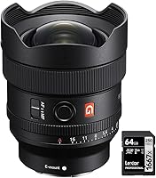 Vista 1 de Sony SEL14F18GM FE 0.551 in F1.8 GM lente ultra ancha Prime G Master para paquete E-Mount con tarjeta de memoria Lexar Professional SDHCSDXC 1667x