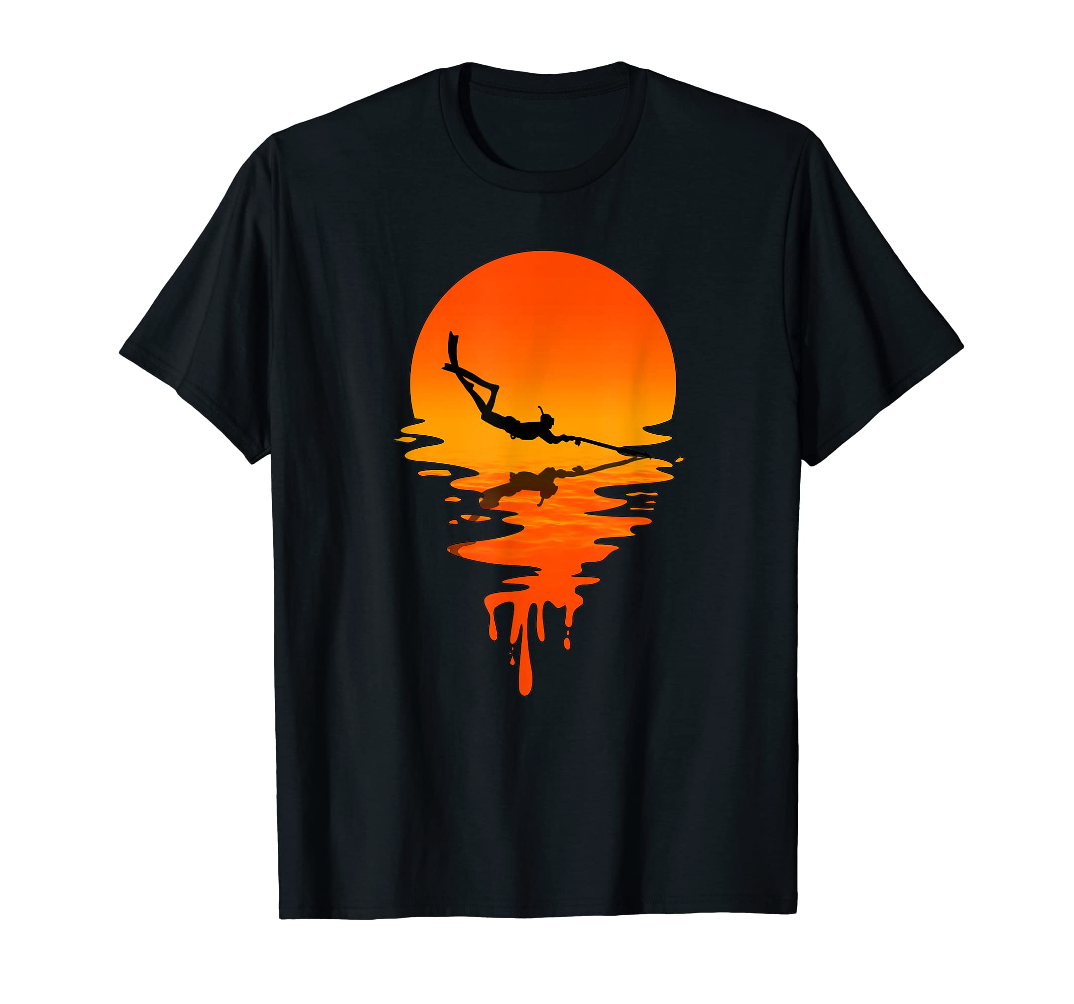 Spearfishing Vintage TeesVintage Retro Style Spearfishing T-ShirtOEKO-TEX STANDARD 100