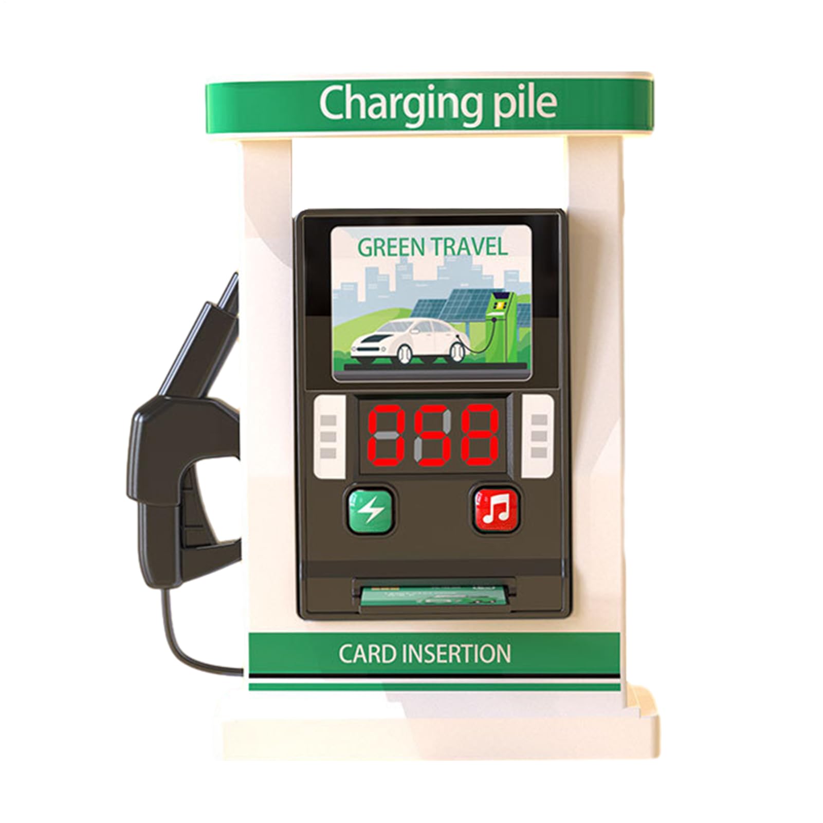 Jouet Avec Lumières Et Sons Kids Petrol Station Station Pour Jouets Interactifs Réalistes Jouet Pompe À Carburant Simulation Faux Jeu De Jeux Éducatifs Bureau - Jeux - Jouets Jouet Station Essence - 9