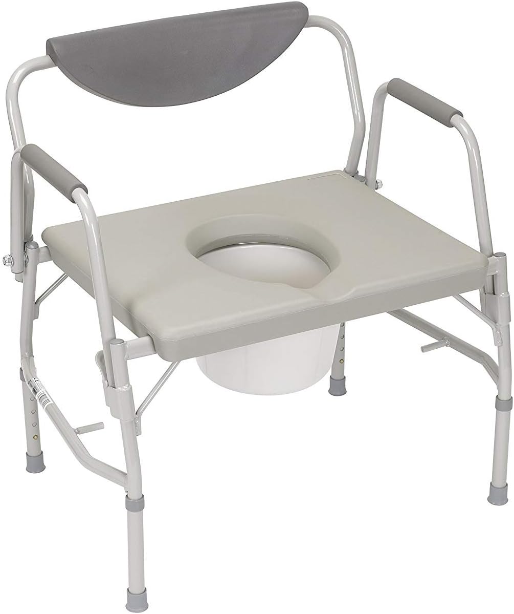 Bariatric Deluxe Drop-Arm Commode