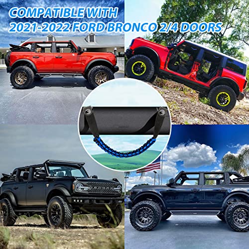 foryou 6 Packs Roll Bar Grab Handles Bronco Paracord Grips 2021 2022 Bronco Accessories Paracord Grab Handles