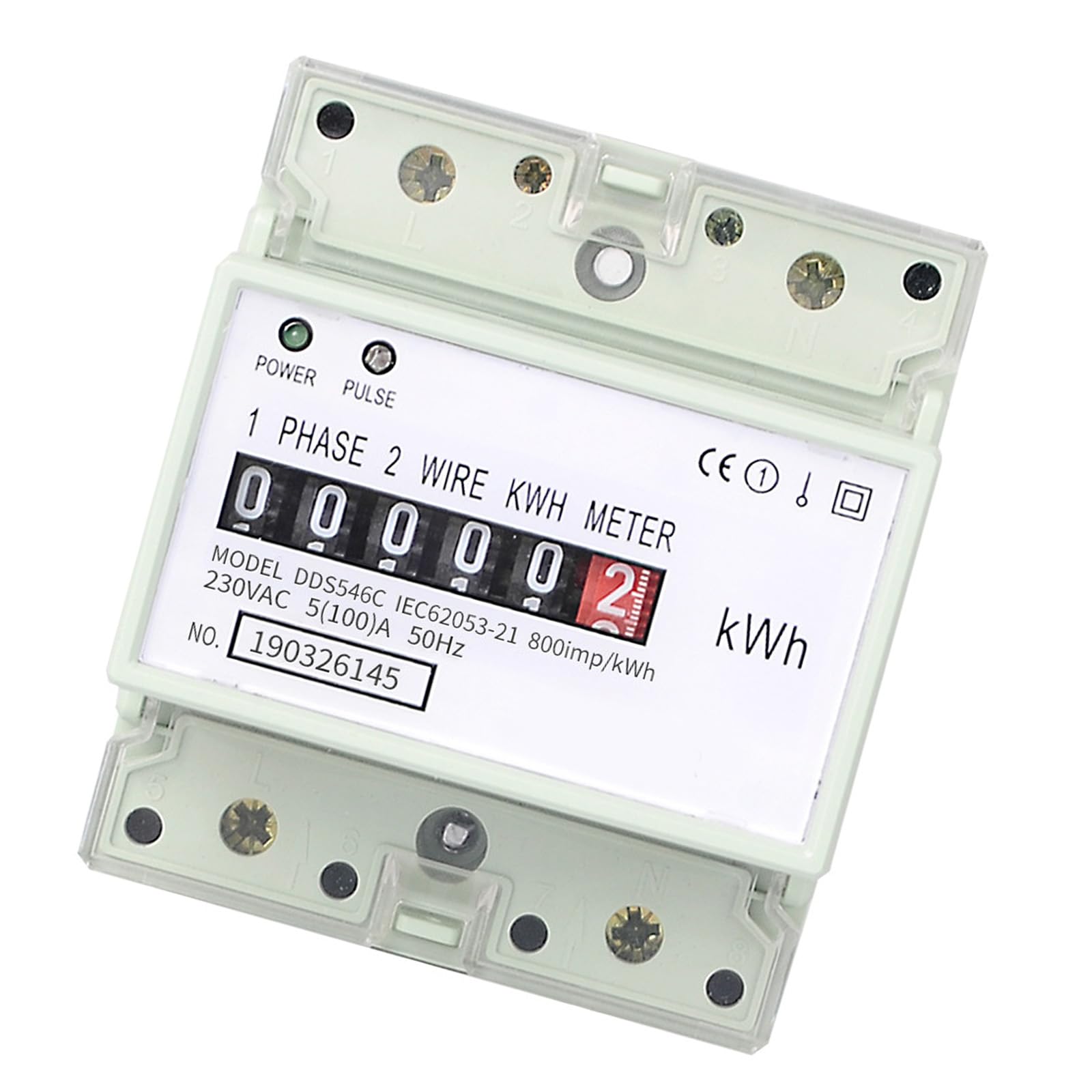 Lightweight Single Phase Energy Meter With LED Display For Accurate Electricity Measurement Efficient Power Management
