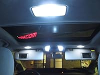 Vista 5 de iJDMTOY (4) focos LED de repuesto de xenón blanco 4-SMD 1.25" 31 mm para interior de auto Mapa Domo luces