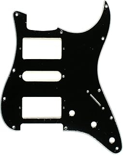 3 Ply Guitar Pickguard For Fender Stratocaster Strat HSH Pickups -BLACK (B29)