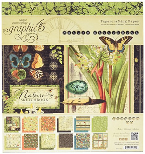 Graphic 45 Nature Sketchbook 8x8 Pad