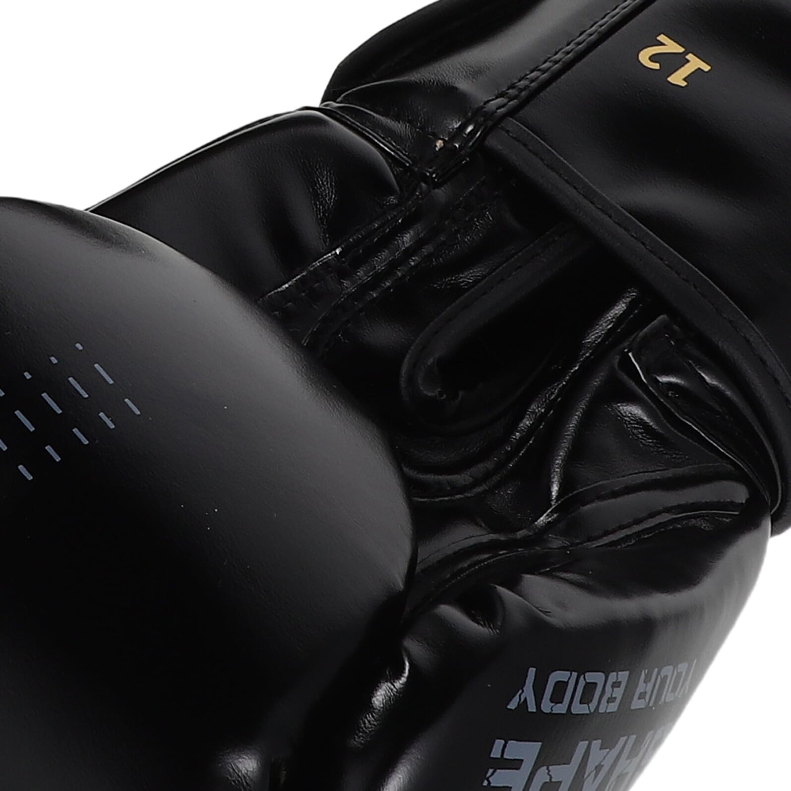 Guantes de Entrenamiento de Boxeo 12oz para Adultos Hombre Acolchados Espuma de Alta Densidad Cierre Ajustable de Gancho y Bucle Transpirables para Taekwondo Sparring y