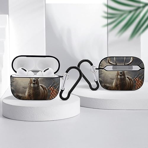Miniatura 4 de AirPods Pro & Pro 2 Case Cover Deer Hunting Season Protective Case with Keychain Front LED Visible for Women Men