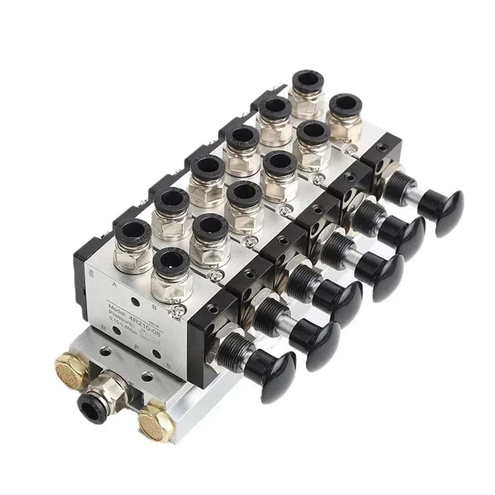 NVSFZGIYG 4R210-08 2F-10F Manual valve 2 Way 5 Position Push and pull Pneumatic switch of directional Combination Valve(4 in 4 out)