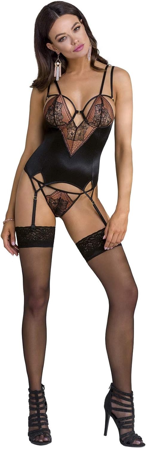 Guêpière Mirella - XXL/XXXL - Noir