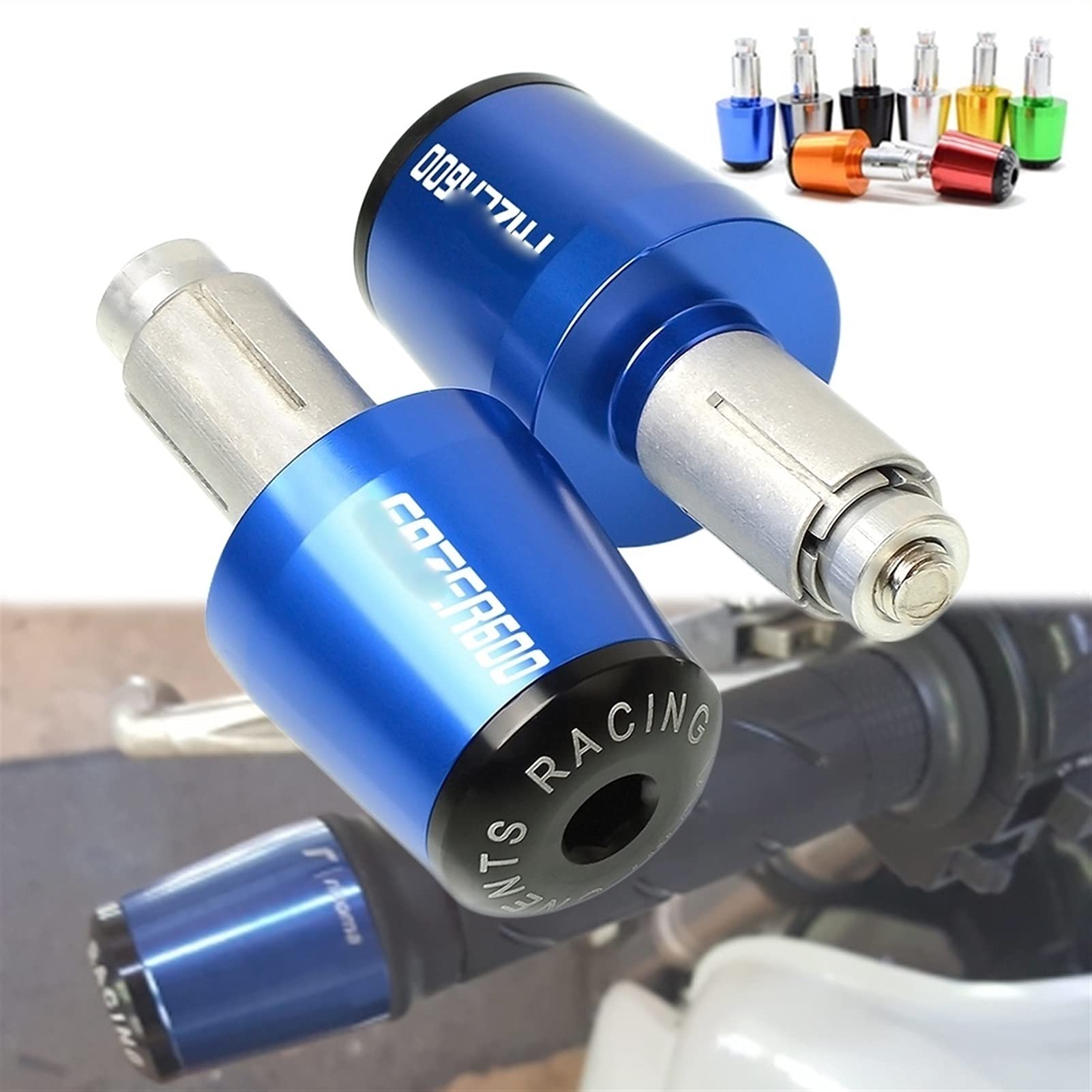 7/8 ''22mm CNC Bouchons Moto Guidon Moto Poignées De Guidon Embouts pour Y&amaha FAZER600 FAZER 600 FZ6S FZ6N FAZER 1998-2010 Extrémités Guidon (Color : G)